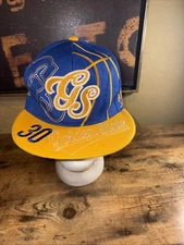 Golden State Warriors 30 MVP Flat Bill Hat Great Shape Vintage