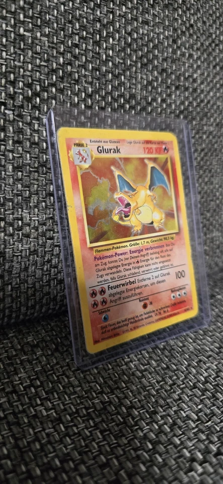 Glurak 4/102 - Charizard Deutsch 1999 Pokemon Karte - Original - Base Set Holo - Bild 2 von 4