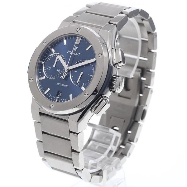 Hublot — Hublot Classic Fusion 520.NX.7170.NX 45mm Ti Navy Dial Automatic Watch #C2264