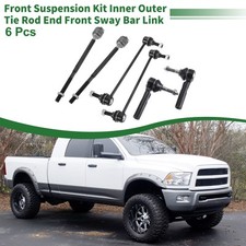 6pcs Front Suspension Kit Tie Rod End Front Sway Bar Link for Dodge Journey