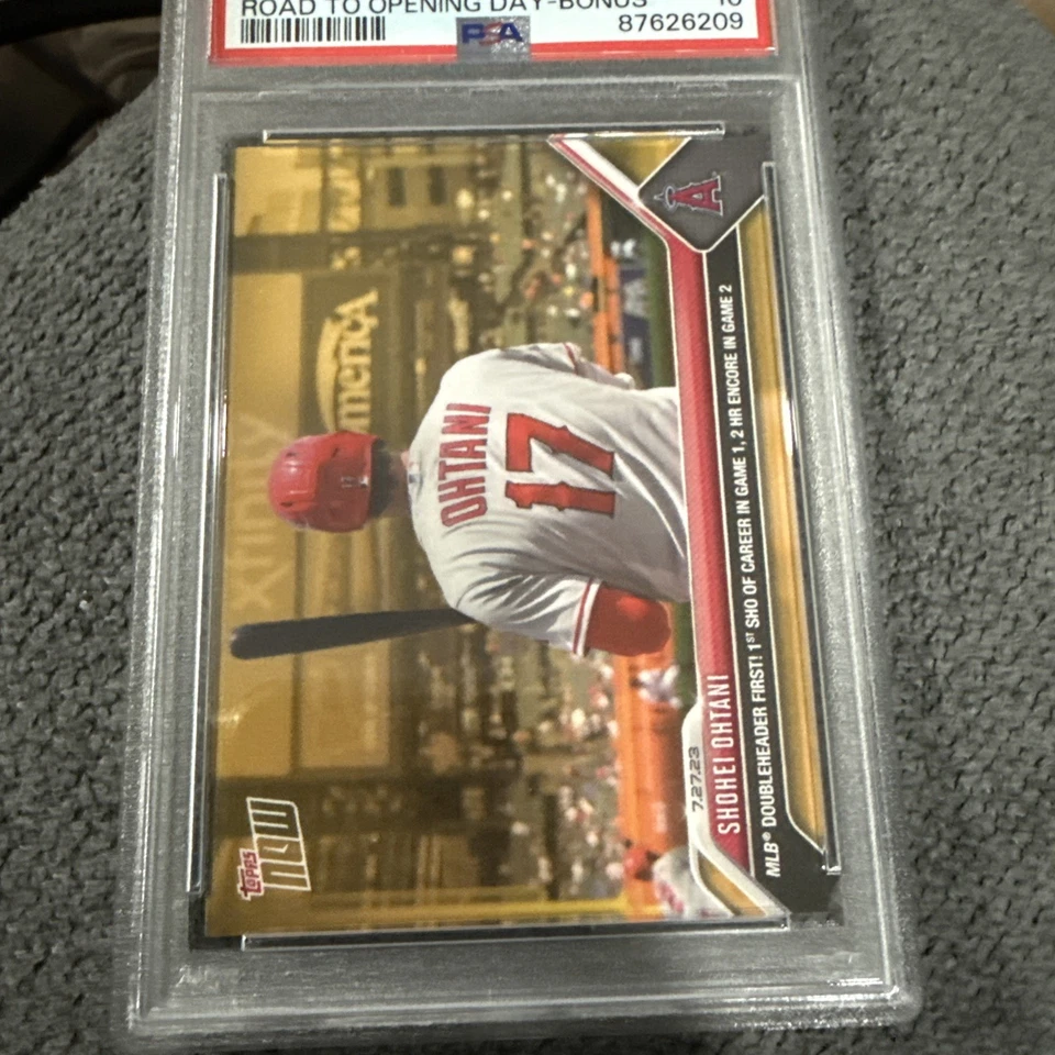 PSA 10 Shohei Ohtani 2023 Topps Now Road To Opening Day Bonus Card #ODB-26 - Image 3 of 4
