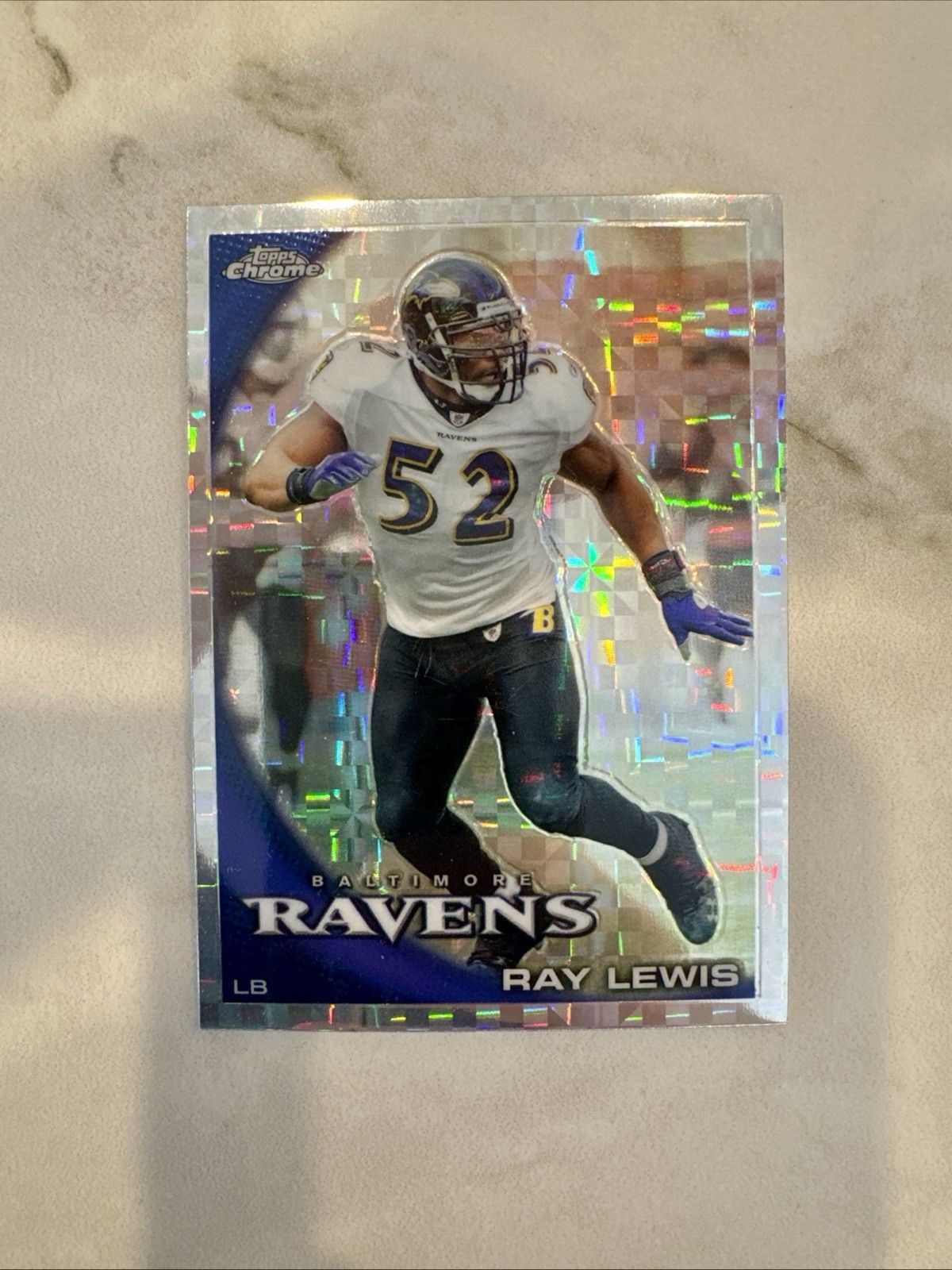 2010 Topps Chrome - Ray Lewis #C116 X-Fractor