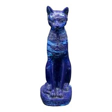RARE ANCIENT EGYPTIAN ANTIQUE Statue Goddess Cat Bast Bastet Scarab Bc