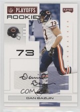 2007 Playoff NFL Playoffs Rookie Red Signatures 37/100 Dan Bazuin #175 Auto 2k1