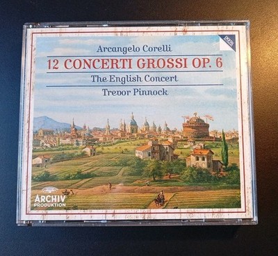 DOPPEL-CD  ARCANGELO CORELLI  12  CONCERTI GROSSI OP.6  PINNOCK  ARCHIV 1988