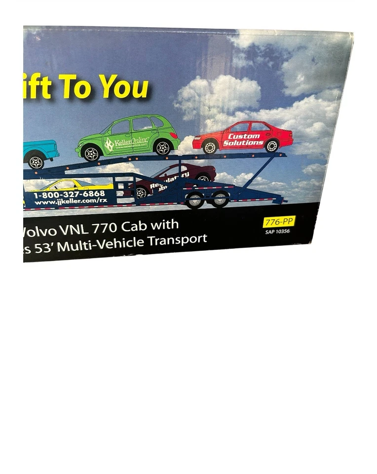 SpecCast J.J. Keller 1:64 Volvo VNL 770 Cab, Miller Multi Vehicle Transport READ - Image 4 of 4