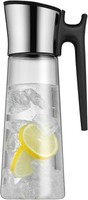 WMF Basic Wasserkaraffe Mit Griff 1,5 Liter Glaskaraffe Mit Silikondeckel - Neu✅