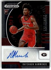 2020 Panini Prizm Draft Picks Collegiate Rayshaun Hammonds Prospect Auto #PA-RH