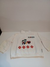 Vintage 90s Disney Mickey  Co Kids Girls Sweater Mickey Minnie We Love You Sz S