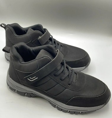 Fashion outdoor trainers in black, EU size 44, Hook and Loop