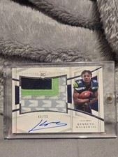 2022 National Treasures Kenneth Walker Rookie Patch Auto /99 | SEA SB LIX MVP |