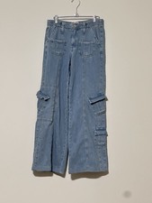 BDG Urban Outfitters Baggy Wide Leg Jeans Y2K Cargo Skater 100 Cotton Size S