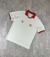 Adidas England National Team Retro Vintage Cotton Soccer Jersey Size L 681143