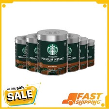 Starbucks Premium Instant Coffee, Medium Roast, Arabica Beans, 3.17 oz, 6 Count