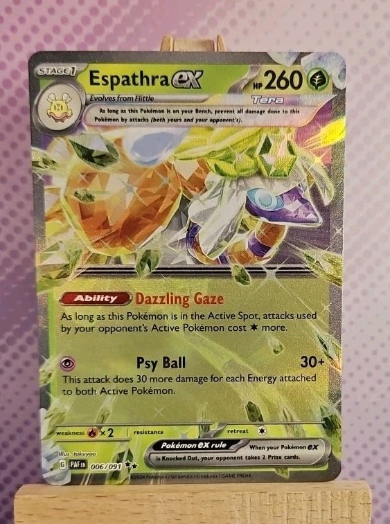 Pokémon TCG: Espathra ex 006/091 - Paldean Fates - NM Condition
