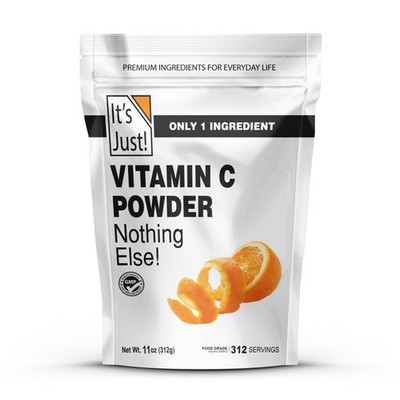 It's Just! - Vitamin C Powder, 100% Pure L-Ascorbic Acid, Food Grade, Immune ...