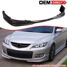 Fits 07-09 Mazda 3 S Model Sedan Pu N1 Style Front Bumper Lip Spoiler Unpainted