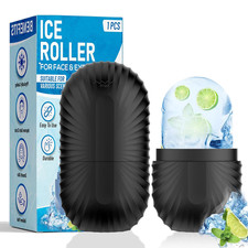 Ice Roller for Face and Eye, Reusable Silicone Ice Facial Roller Ice Holder, Fac