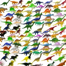 Dinosaur Toys, Plastic Mini Dinosaur Figure Set Including , Stegosaurus, Mono...