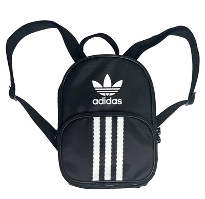 Adidas Originals Santiago Mini Backpack Black White 3 Stripe