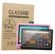 Screen Protector For 10" Kids/Pro Tablet 2021 2023, Tempered Glass Screen
