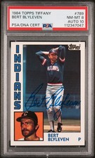 1984 Topps Tiffany #789 Bert Blyleven Auto PSA/DNA PSA 8 Autograde 10