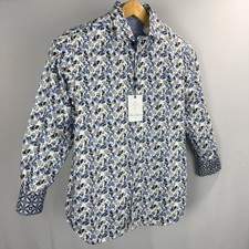 Robert Graham Button-Up Shirt Mens XL Paisley Floral Cardwell FlipCuff Cotton LS