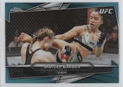 2026 Topps Chrome UFC Teal Refractor 87/299 Maycee Barber #180 4d5