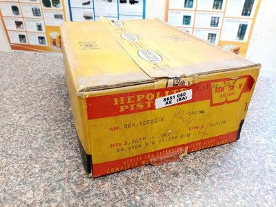 Albion EN238 / 277 / 278 Kolbensatz (6) 29,4 PS, 1936 bis 1950. .060'' OVERSIZE