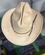 Vintage Artel Straw Cowboy Hat Size 7 Western Ranch Rodeo 3.5  Brim