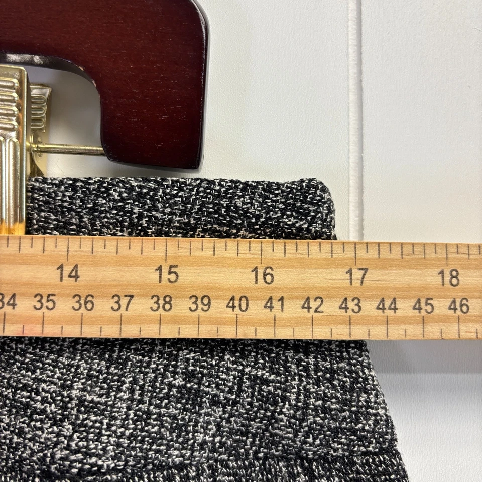 Falda midi de oficina Style & Co para mujer Corpcore talla 12P negra blanca profesional Foto 4 de 4