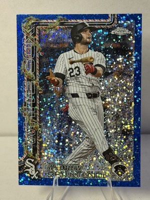 Andrew Benintendi #HC84 Topps Chrome Holiday 2025 - Blue Sparkle Refactor /199