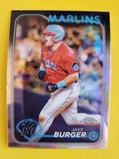 2024 Topps Chrome Prism Refractors #108 Jake Burger - Miami Marlins