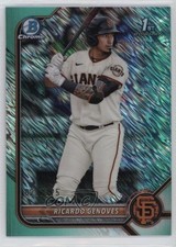 2022 Bowman Chrome Prospects Aqua Shimmer Refractor 23/125 Ricardo Genoves 0w47
