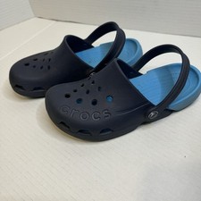 Crocs Kids' Classic Clog - Navy, Size J-3