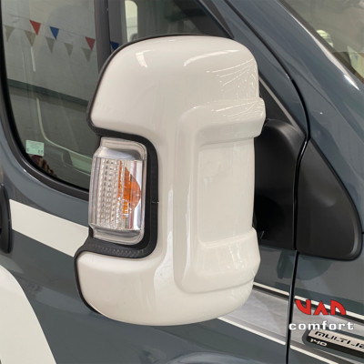 FIAT DUCATO / BOXER 2006 -2024 Spiegel Schutzschilde langer Arm WEISS VC46FI0101W
