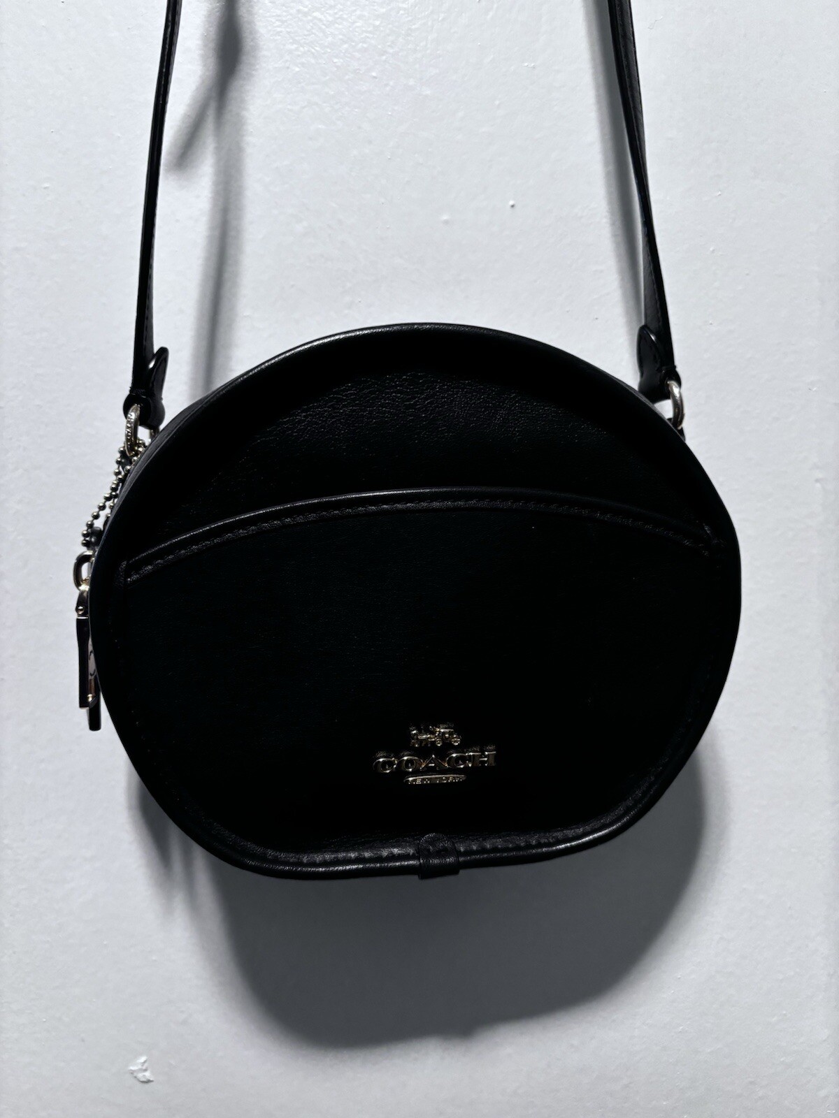 Coach Legacy Canteen Crossbody Bag in Black Crossgrain Leather  