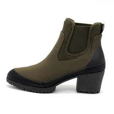 Women’s Dr. Scholl's Line Em Up Almond Toe Olive Chelsea Boot