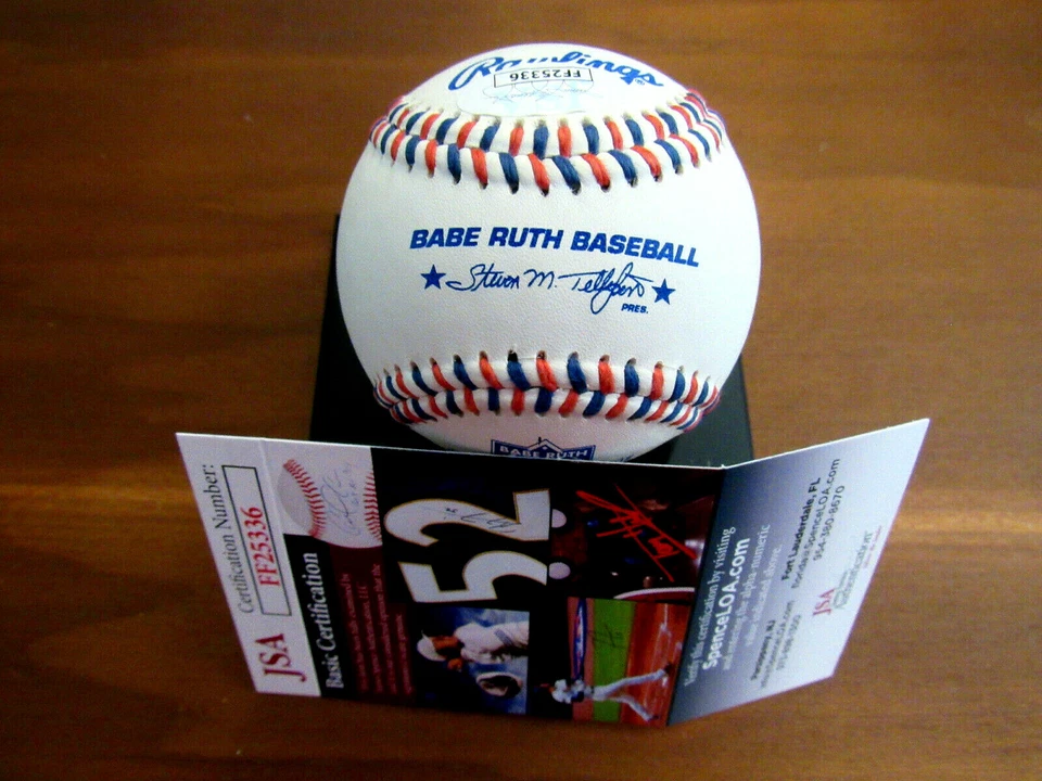 JACK MORRIS HOF TIGER TWINS BLUE JAYS SIGNED AUTO BABE RUTH WS BASEBALL JSA GEM - Image 2 of 3