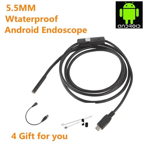 IP67 Waterproof 2-5M Android OTG Micro USB Endoscope Borescope Inspection Camera