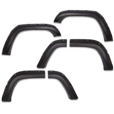 Pocket Rivet Style Wheel Fender Flares Textured Fit For Jeep Cherokee XJ 4-Door