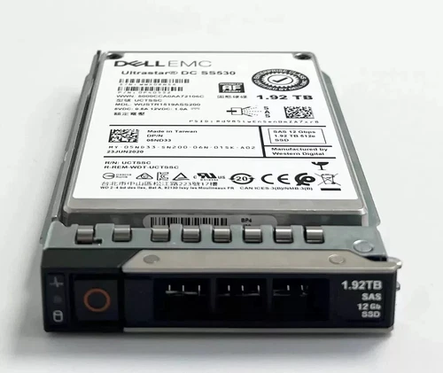 Dell 1.92TB SAS 12G 512e 2.5" Enterprise SSD WUSTR1519ASS200 5ND33 With Caddy