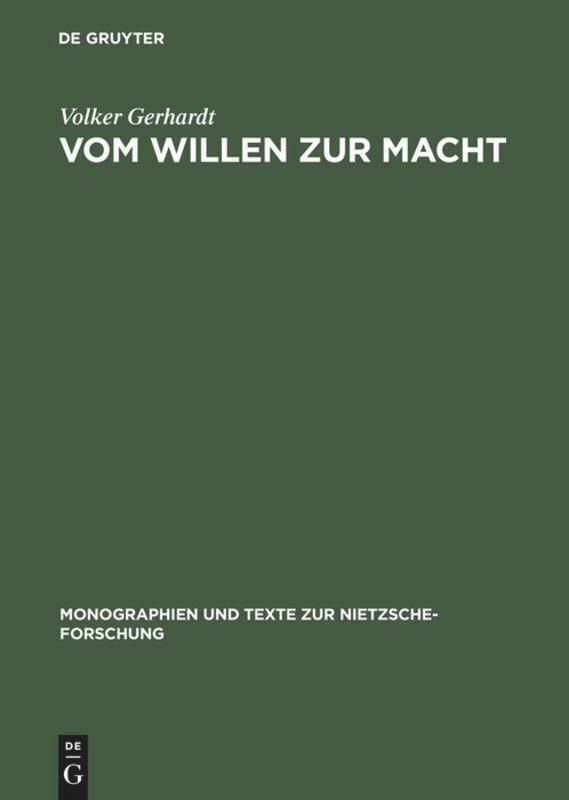 Thumbnail - Volker Gerhardt | Vom Willen Zur Macht | Buch | Deutsch (1996) | Issn