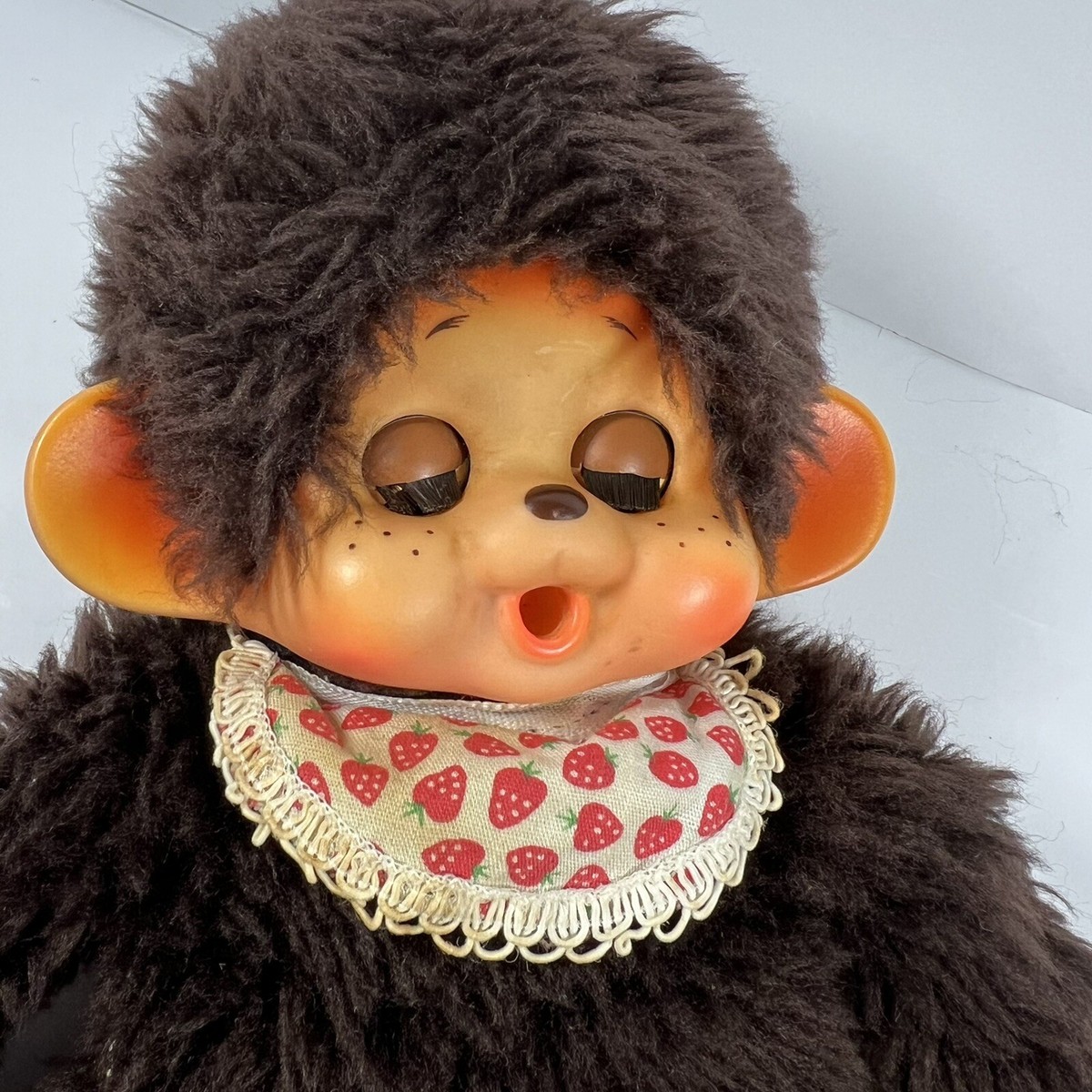 Toho Monchhichi Female Sleep Eyes Japan Vintage Monkey Doll 18 cm