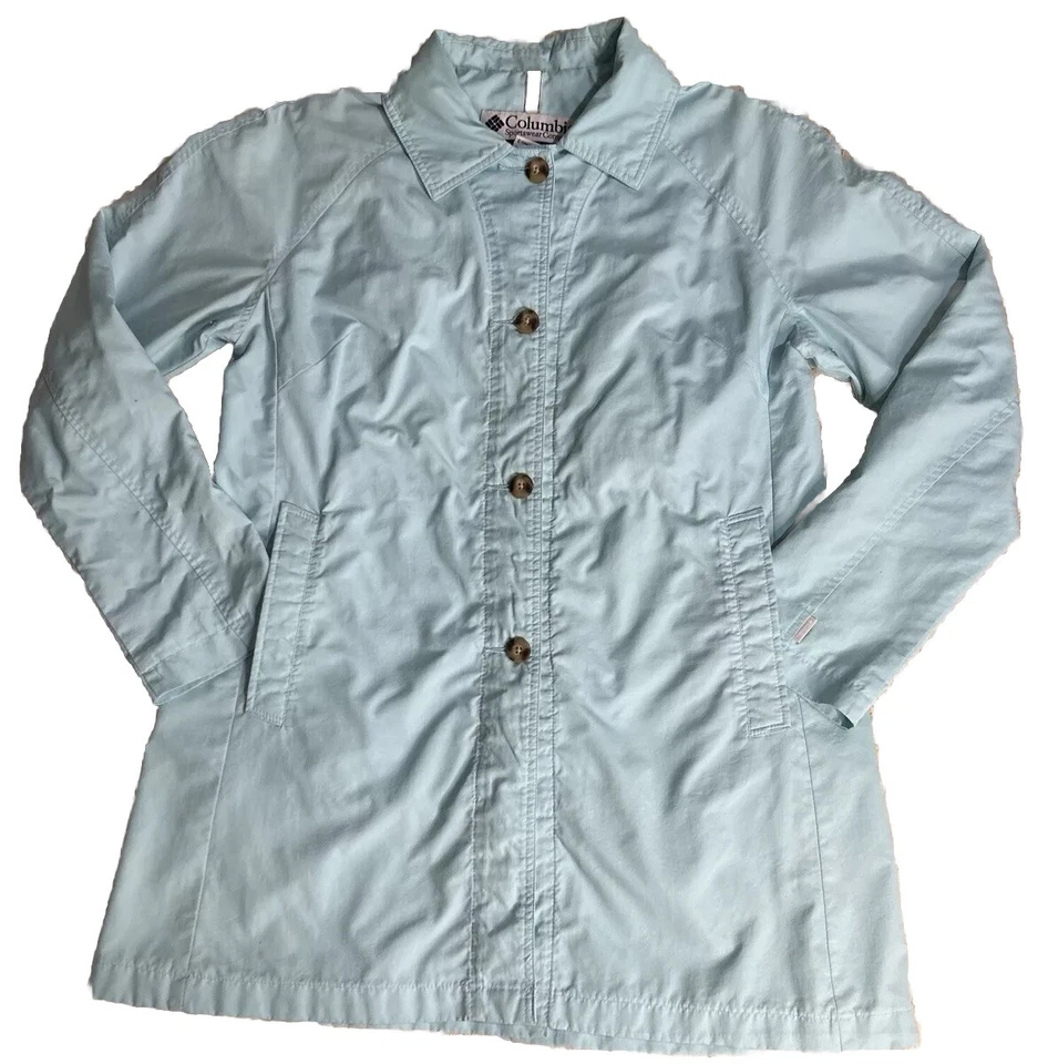 Columbus Ropa Deportiva Mujer Azul Claro Nylon Exterior Lluvia Camisa Blazer Primavera L Foto 2 de 4