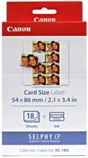 Genuine CANON Photo Printer Ink&Paper Set KC-18IL for SELPHY CP1200 910 900 800