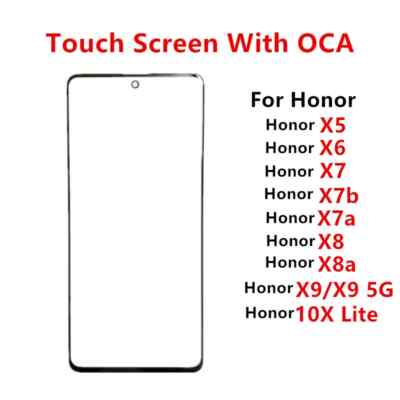 Front Outer Glass Panel Lens For Huawei Honor X5 X6 X7a X7b X8 X8a X9 10X Lite