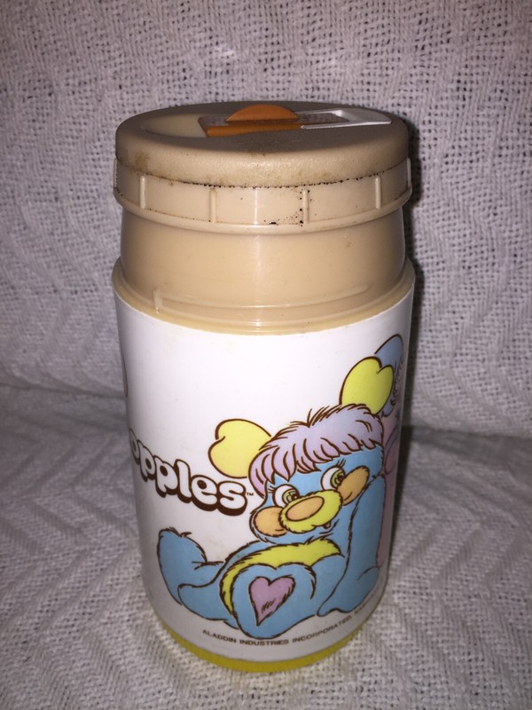 1986 Those Characters From Cleveland "POPPLES" Plastic Aladdin Thermos *NO CUP*
