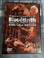 WWE Bloodbath (DVD, 2003, 2-Disc Set) Signed Autographed Bret Hart Larry Zbyszko