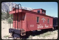 1977 WPYR White Pass Caboose #909 - Vintage Railroad Slide